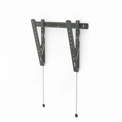 Afbeelding van Hama TV muurbeugel, ultraslank, kantelbaar (tv muurbeugel 90 inch, VESA 50x50 tot 600x400, 80 kg, afstand 2 cm, extra vlak, in hoogte verstelbaar, met visserpluggen) antraciet