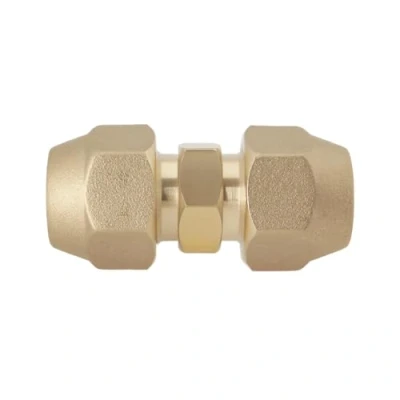 Afbeelding van OTOTEC 1 St 3/8 Koelmiddel Lijn Union Moer Messing Flare Connector voor 9mm en 9.52mm Buitendiameter Airconditioning Koperen Buis