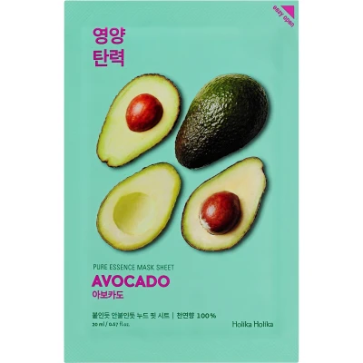 Afbeelding van Holika Pure Essence Mask Sheet Avocado gezichtsmasker 20 ml