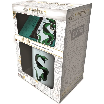 Afbeelding van Harry Potter Slytherin Mok, Onderzetter en Sleutelhanger Geschenkset