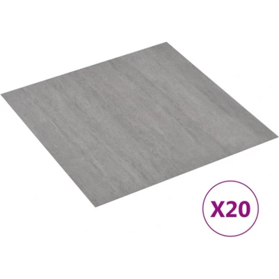 Afbeelding van Vloerplanken 20 st zelfklevend 1,86 m² PVC grijs gespikkeld