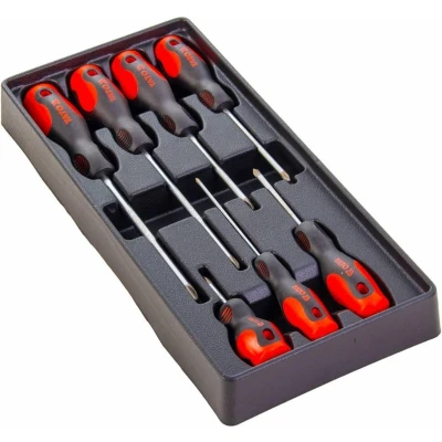 Afbeelding van Yato Kruisschroevendraaierset in module 7 delig 38 x 17 4 cm Chrome vanadium staal