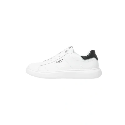 Afbeelding van Pepe Jeans Heren Eaton Basic Sneaker, Wit, 43 EU