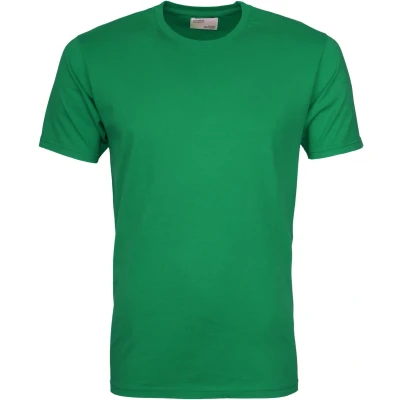 Afbeelding van Colorful Standard T Shirt Kelly Green maat XL Heren met Regular fit Pasvorm Duurzaam Suitable Herenkleding