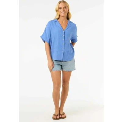 Afbeelding van Rip Curl Overhemdblouse, Dames, Maat: Large, Blue