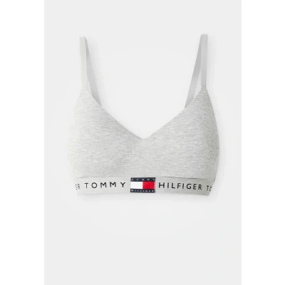 Afbeelding van Tommy Hilfiger Underwear BH &#039;Heritage&#039; lichtgrijs / rood zwart wit