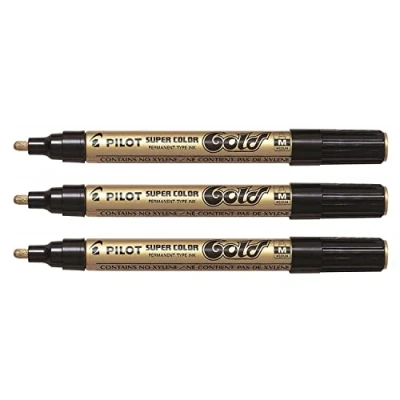 Afbeelding van Viltstift PILOT Super SC G M lakmarker rond goud 2mm