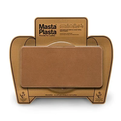 Afbeelding van MastaPlasta Direct zelfklevende premium suède en fluwelen reparatiepatch bruin 20 cm x 10 (8 inch 4 in). Bekleding kwaliteitspatches voor banken, auto interieurs, tassen, jassen meer