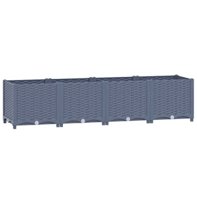 Afbeelding van vidaXL Plantenbak verhoogd 160x40x38 cm polypropyleen