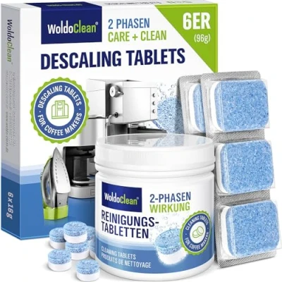Afbeelding van Ontkalkingstablet 2 fasen ontkalkingstabletten &amp; reinigingstabletten Set voor volautomatische koffiemachines