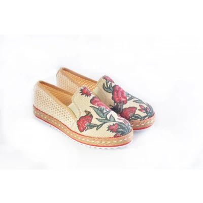Afbeelding van GOBY Flowers Ballerinas Sneakers Hoge kwaliteit Handmade Meisjesprint Maat 43