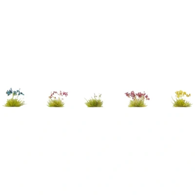 Afbeelding van NOCH 6800 Bodembedekkingsset Bloemenweide Rood, Blauw, Geel, Pink, Wit