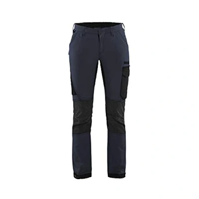 Afbeelding van Blaklader Dames Service werkbroek 4 weg stretch 7122 1645 Donker marineblauw/Zwart C42