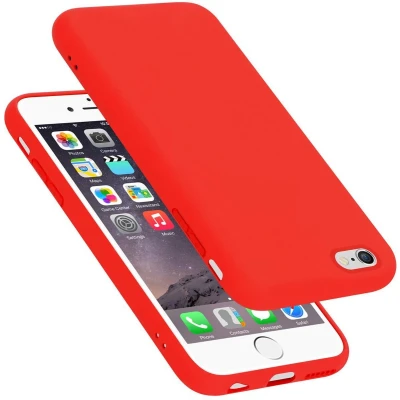 Afbeelding van Cadorabo Hoesje geschikt voor Apple iPhone 6 PLUS / 6S Case in LIQUID ROOD Beschermhoes TPU silicone Cover