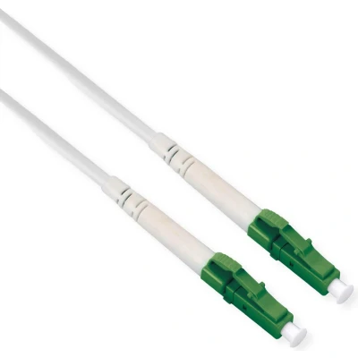 Afbeelding van ROLINE glasvezelkabel 9/125 µm OS2, LC/LC, APC, staalgewapend, simplex, LSOH, wit, 5 m