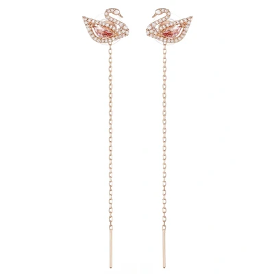 Afbeelding van Swarovski 5469990 Dazzling Swan Pe Chain Rosékleur Oorstekers Oorbellen horloge Rosekleur