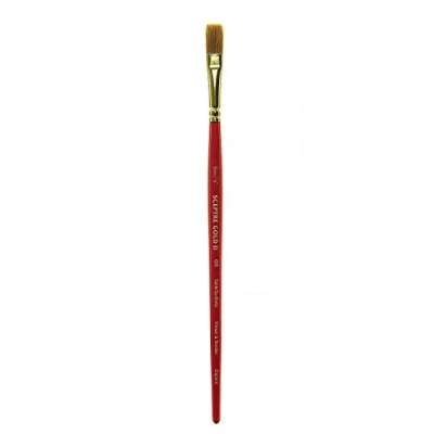 Afbeelding van Winsor &amp; Newton 5186771 Scepter Gold II kunstenaars aquarelpenseel met hoge verfcapaciteit en uitstekende veerkracht One Stroke penseel lange Steel 1/4 6 mm