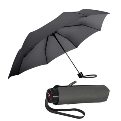 Afbeelding van Knirps Small Manual Paraplu, Dames, Maat: One Size, Dark grey