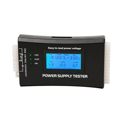 Afbeelding van Pc voeding, diagnose LCD computer testapparaat 20/24 4/6/8 pin supply tester voor SATA, IDE, HDD, ATX, ITX, Byi stekker