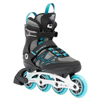 Afbeelding van K2 Skates dames inlineskates Alexis 80 ALU, grijs cyaan, 30G0417.1.1.105