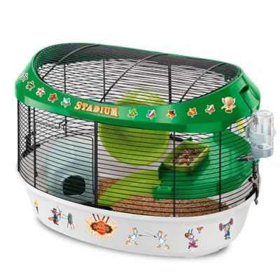 Afbeelding van Ferplast Kooi voor hamsters en muizen, STADIUM, design kooi, incl.speelaccessoires, 49,5 x 34 xh 33 cm.
