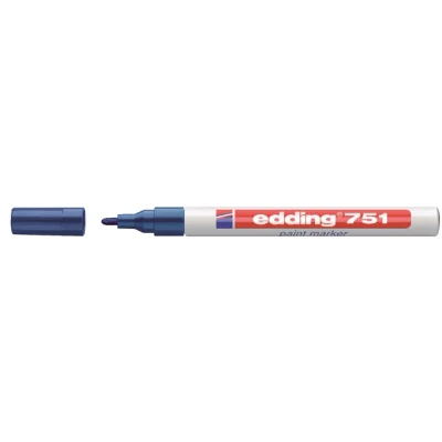 Afbeelding van Viltstift edding 751 lakmarker rond 1 2mm blauw