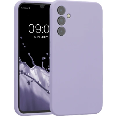 Afbeelding van kwmobile telefoonhoesje geschikt voor Samsung Galaxy A34 5G TPU backcover met siliconen coating Smartphone case in lavendel