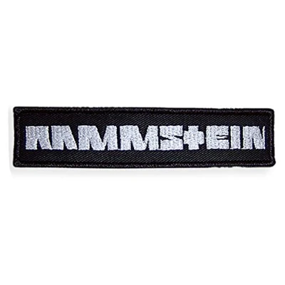 Afbeelding van Rammstein Patch &quot;Rammstein&quot; 12,8 x 2,9 cm zwart, officiële band merchandise