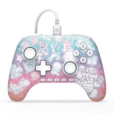 Afbeelding van Powera Controller Nsw2 Mushroom Kingdom  Nintendo Switch 2 Zwart
