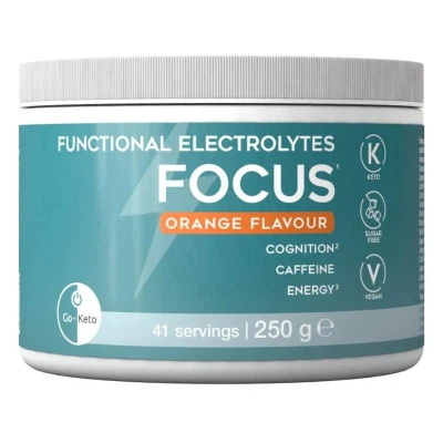 Afbeelding van Go Keto Functional Electrolytes Drink Powder Focus Orange 41 servings 250g