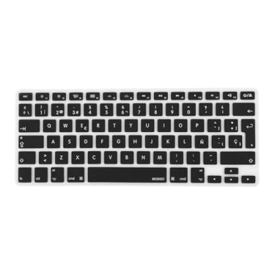 Afbeelding van MOSISO EU/UK Toetsenbordhoes Compatibel met MacBook Air 13&quot; A1466 A1369 2010 2017&amp;Compatibel Pro 13/15&quot; (met/zonder Retina Display, 2015 of oudere versie), zwart