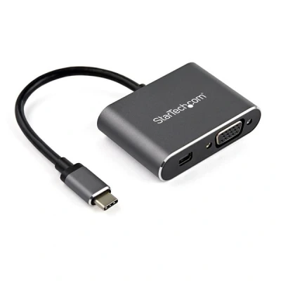 Afbeelding van StarTech.com CDP2MDPVGA Grafische Adapter mini displayport/VGA in USB C out 4K grijs