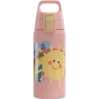 Afbeelding van Sigg Geïsoleerde waterfles voor kinderen Shield One Therm Geschikt koolzuurhoudende dranken Lekvrij Vaatwasmachinebestendig BPA vrij 90% gerecycled roestvrij staal 0,5L