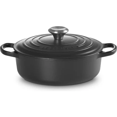 Afbeelding van Le Creuset gietijzeren Sauteuse Signature Zwart 3,4 Liter