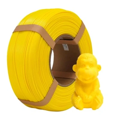 Afbeelding van eSUN PLA+ Navulfilament 1.75mm, Navul PLA Plus Spoolless 3D Printing Filament, Maatnauwkeurigheid +/ 0.03mm, 1KG (2.2 LBS) voor Printers (Geel, 1KG)