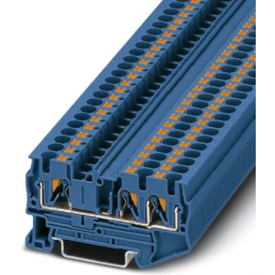 Afbeelding van Phoenix Contact PT 4 TWIN BU 3211775 Doorgangsklem Aantal polen: 3 0.2 mm² Blauw 1 stuk(s)