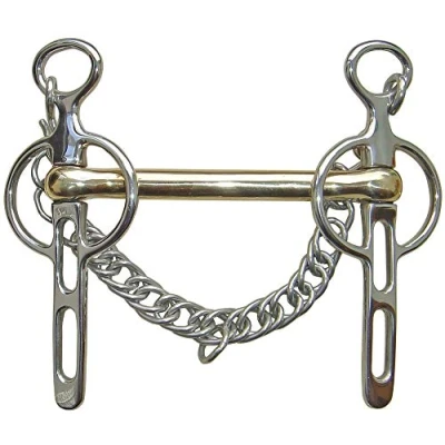 Afbeelding van Harry&#039;s Horse Liverpoolstang gold brass 2 sleutelgaten 14mm 10,5 RVS