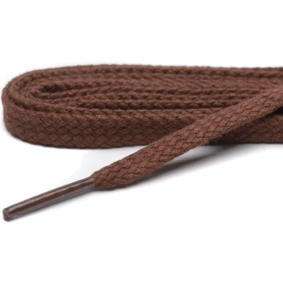 Afbeelding van Cordial schoenveters middelbruin plat veterlengte 90 cm 5 7 gaatjes