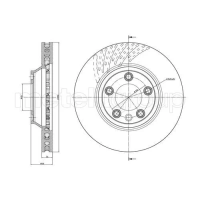 Afbeelding van Remschijf METELLI 23 0882C