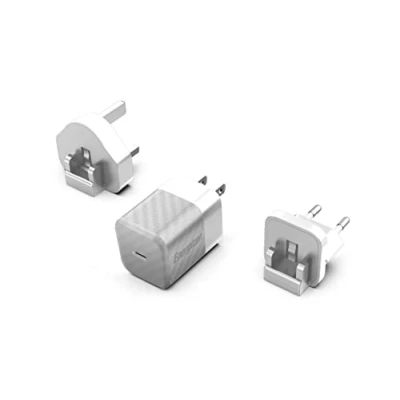 Afbeelding van Energizer A20MUSL Multi Plug Oplader Reisstekker (US, UK, EU) 20W 4A (Zilver)