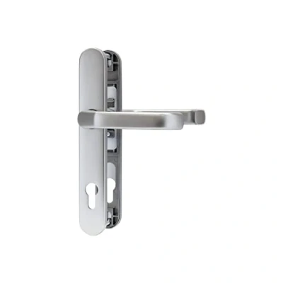 Afbeelding van ABUS deurbeslag SRG92N F1 voor huisdeuren met dubbelzijdige deurklink deuren smalle frame aluminium