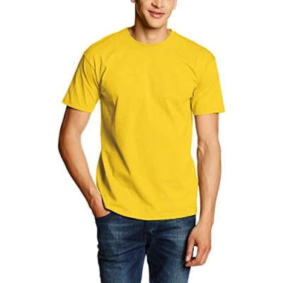 Afbeelding van Fruit of the Loom Valueweight T shirt met korte mouwen voor heren, Zonnebloem, XL