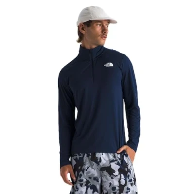 Afbeelding van The North Face 1/4 ZIP TEE Longsleeve, Heren, Maat: Small, Summit navy