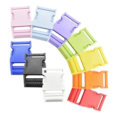 Afbeelding van plastic Buckles,Zuzer 30PCS 25mm kliksluiting zijwaartse ontgrendeling mini gespen voor rugzak accessoires tent webbing