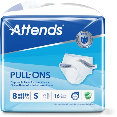 Afbeelding van ATTENDS Pull Ons 8 Small 1 pak van 16 stuks