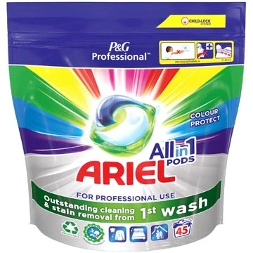 Afbeelding van Ariel Professional wasmiddel All in 1 Color, pak van 45 capsules