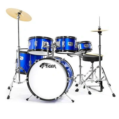 Afbeelding van TIGER JDS14 BL 5 delige junior drumset blauw