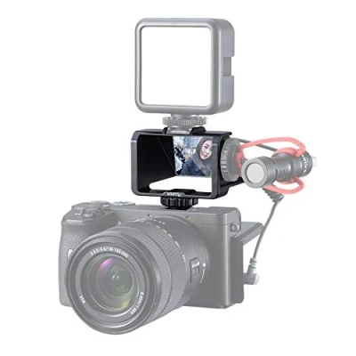 Afbeelding van UURig Vlog Selfie Flip Screen met koude schoen voor spiegelloze camera video Youtuber