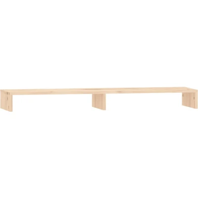 Afbeelding van vidaXL Monitorstandaard 100x27x10 cm massief grenenhout