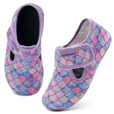 Afbeelding van Waterschoenen voor kinderen, strandschoenen, duikschoenen, badschoenen meisjes en jongens, sneldrogend, antislip, Paars, 30/31 EU
